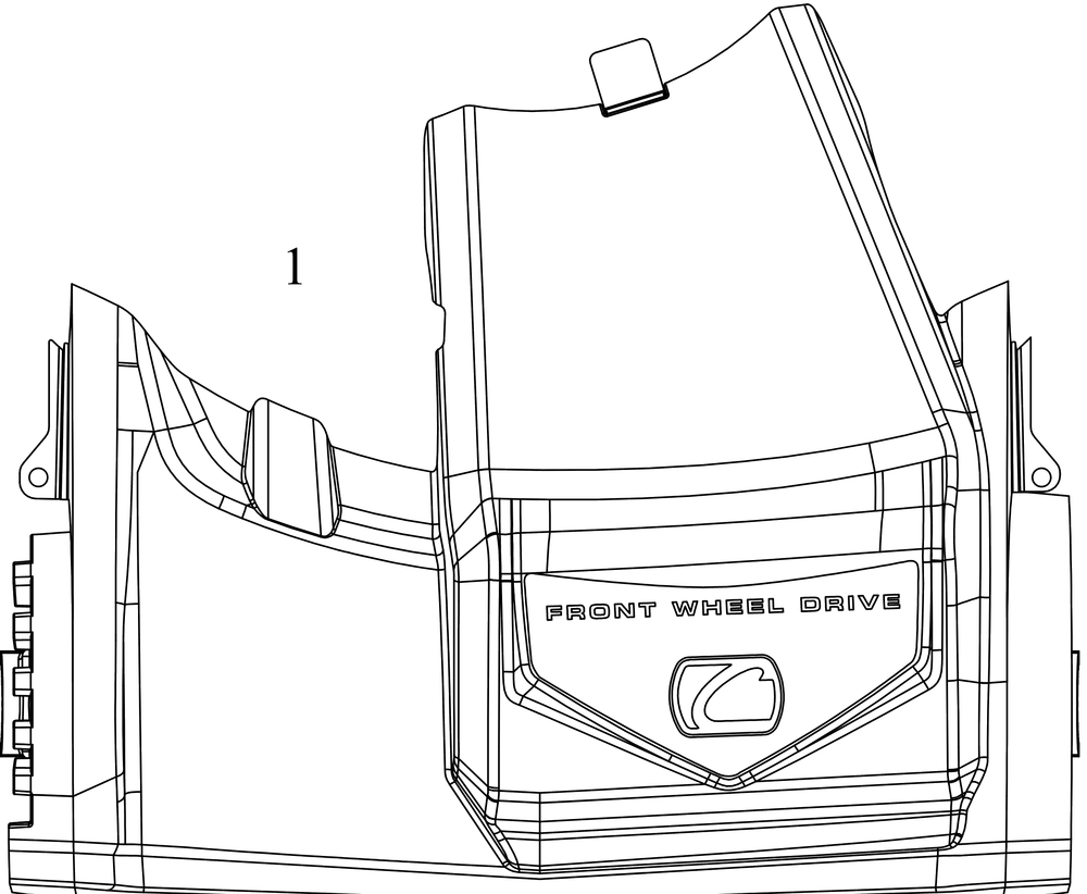 Front Cover Diagram and Parts List for SC300 (12AVA2M5710)(2019) Cub Cadet Lawn Mower